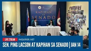 LIVE: Sen. Ping Lacson at Kapihan sa Senado | Jan 14