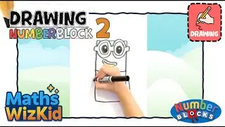Drawing Numberblock 2! | Easy Numberblock Drawing for Kids | Maths Wiz Kid