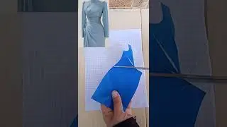 cara membuat pola dress draping samping ‼️ #sortvideo #diy #draping #sewingdesign #patternmaking