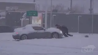 01-10-2021 Lubbock,TX - Texas Covered in Heavy Snow