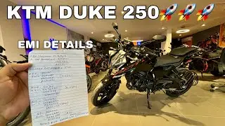 All New KTM Duke 250 EMI and Downpayment #ktm #duke250 #bike #automobile #viral 