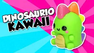 Haz un dinosaurio KAWAII de Arcilla polim&eacute;rica  ⭐ El Arte de Pau ⭐