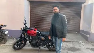 Hunter 350 ki front suspension 😍change karwa di