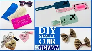 DECOUPE SIMILI CUIR ACTION AVEC CRICUT SANS COUTURE