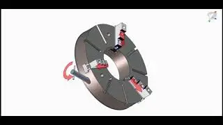 GMT 3 Jaw 900 dia Hand Operated Chuck