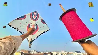 Panni Kite Fighting & Sky king manjha flying | kite cutting tricks | kite 