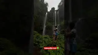 The most beautiful waterfall in BALI 😲 #couplegoals #love #dreamdestination #paradise #travel