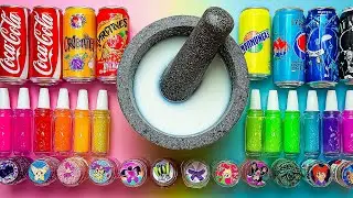 Mixing All My Slime & Soda Pop ASMR | Making Rainbow Slime ASMR | Satisfying Slime Videos #7