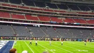 Sam Martin practice punt; Det vs Hou