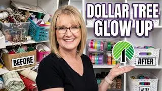 Craft Room Organized on a TINY BUDGET | Dollar Tree Finds