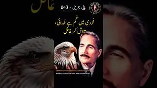 Khudi Mein Gum Hai Khudai, Talash Kar Ghafil | Bal-e-Jibril: 043 | Shayari #allamaiqbal #iqbaliyat