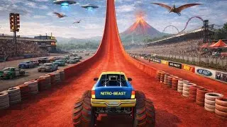 🎮Mega Ramp Challenge!SuperCrazy GT Monster Truck RacingUltra GT Bike St -real car racing  gameplay🔥🔥