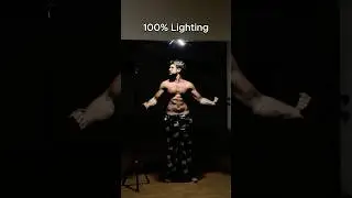 100% Lighting just hits different 👀 GymLamp for posing! #gym #bodybuilding #gymbro #gymrat