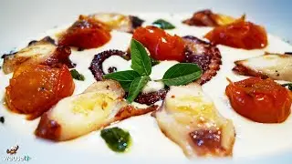 482 - Polpo grigliato su crema di patate..ci fò tutta l'estate!(antipasto/secondo di pesce sfizioso)