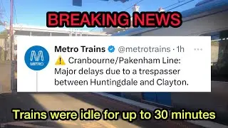 BREAKING NEWS: Trespasser causes Major delays on Pakenham and Cranebourne lines