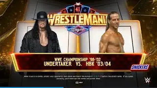 The Undertaker Vs HBK Shawn Michaels Hell in a Cell Match - WrestleMania 41 - WWE 2K25 Gameplay