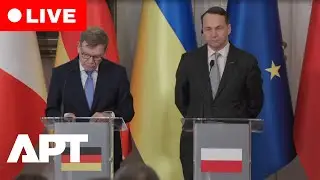 LIVE: Poland, France, and Germany Foreign Ministers Hold Joint Press Conference in Warsaw | APT
