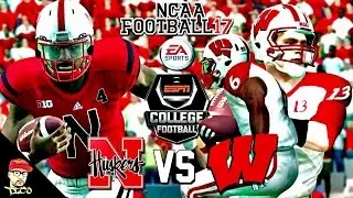 NCAA Football 17 | #7 Nebraska vs #11 Wisconsin | Sat College Football Gameplay 🏈