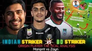 🟢Manprit Sarkaria vs Zayn Hakeem | Indian Football OCI Striker vs Bangladesh Football Origin Striker