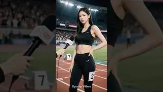 Особый фан-сервис от звезды легкой атлетики! K-POP танцевальный подарок 🎁🏃&zwj;♀️ #Танец #Интервью