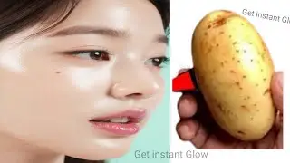 🥔 Natural Collagen Boost | Potato face pack for skin whitening | Instant face glow at Home