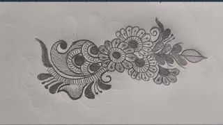 Easy mehndi design|easy mehndi pencil design||Mehandi sketch.