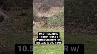 AR Pistol vs 300 Yard 6&rdquo; Steel Plate