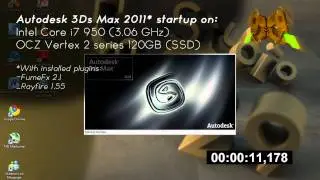 Autodesk 3Ds Max 2011 Startup On SSD (OCZ Vertex 2 Series 120GB) /Homestudio29