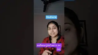 endure meaning and sentence