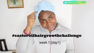 30 days hair growth challenge using castor oil. Natural hair growth challenge