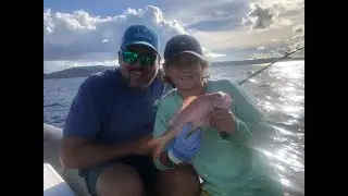 Deep dropping for yellow eye, silk snapper, and lane.