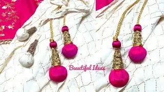 DIY/Latkan for Lehenga/How to Make Lehanga Designer Latkans/lehanga designer hangings Making at home