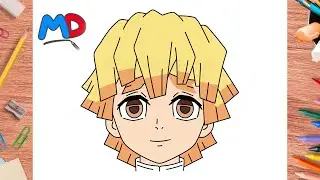 HOW TO DRAW ZENITSU AGATSUMA FROM DEMON SLAYER | MASTER OF DRAWING #00210