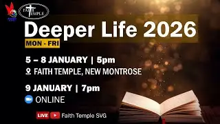 Welcome to our Deeper Life Day #4 | 8th January 2026 | 5:00PM