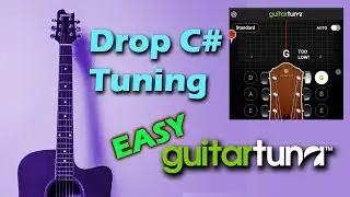 Guitar Drop C# Tuning | C# G# C# F# A# D# | Guitar Tuna