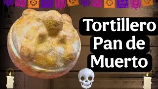 Tutorial for making a Pan de Muerto tortilla using flexible pasta or cold porcelain.