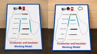 conductor and insulator working model - science project for exhibition - diy - diypandit  DIY pandit