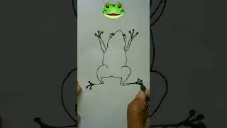 3D frog. easy drawing #shorts #creative #drawing #art