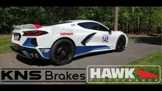 Hawk Performance Street and Track Pads for a C8 Chevrolet Corvette