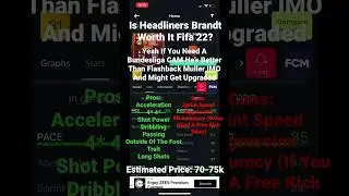 Is Headliners Brandt Worth It Fifa 22? #fifa22 #fifaultimateteam #headliners #brandt