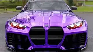 BMW M4 Custom Purple Mirror Wrap 💜🔥 #BMWM4 