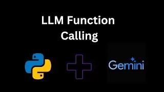 LLM Function Calling #ai #python #llm #gemini