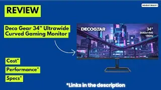 Обзор игрового монитора Deco Gear 34&rdquo; Ultrawide Curved | 3440x1440, 180 Гц, 1 мс