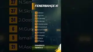 Fenerbah&ccedil;e - G&ouml;ztepe | S&uuml;per Lig 25.01.2025 - kadrolar #fener #futbol