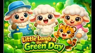 Little Lamb & the Green Day 💚🐑 | Learn Colors with a Cute 3D Cartoon