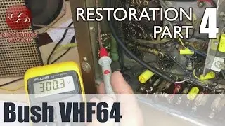 Bush VHF64 tube radio restoration - Part 4. Electronics basically done.