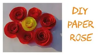 DIY Paper Rose🌹🌹| Rolled Paper Rose | DIY Swirl Rose | Step by step