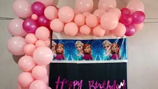 Birthday decoration/ how to decorate birthday party at home/frozen birthday party/ Winnie Rogers DIY