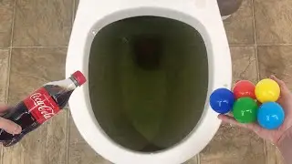 Will it Flush? - Coffee, Coca Cola, Surprise Eggs with Candy, Plastic Balls