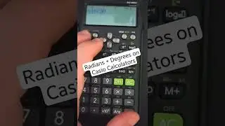 How to set your FX-991ES Plus Casio Calculator to Radians or Degrees #Shorts
